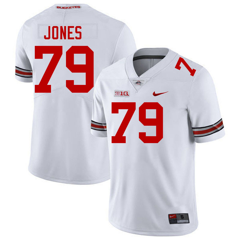 Dawand Jones Ohio State Buckeyes Jersey College Football Uniforms-White